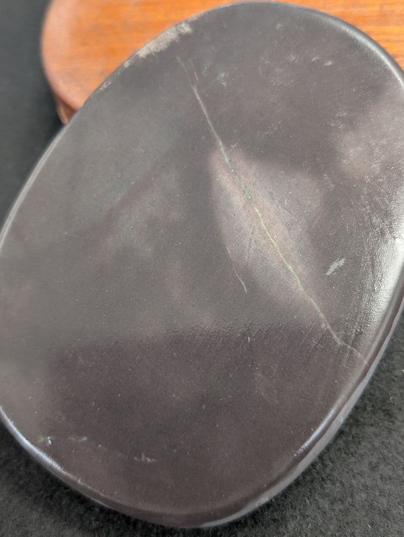 端渓　中国　硯　水巌　水裂紋　老坑