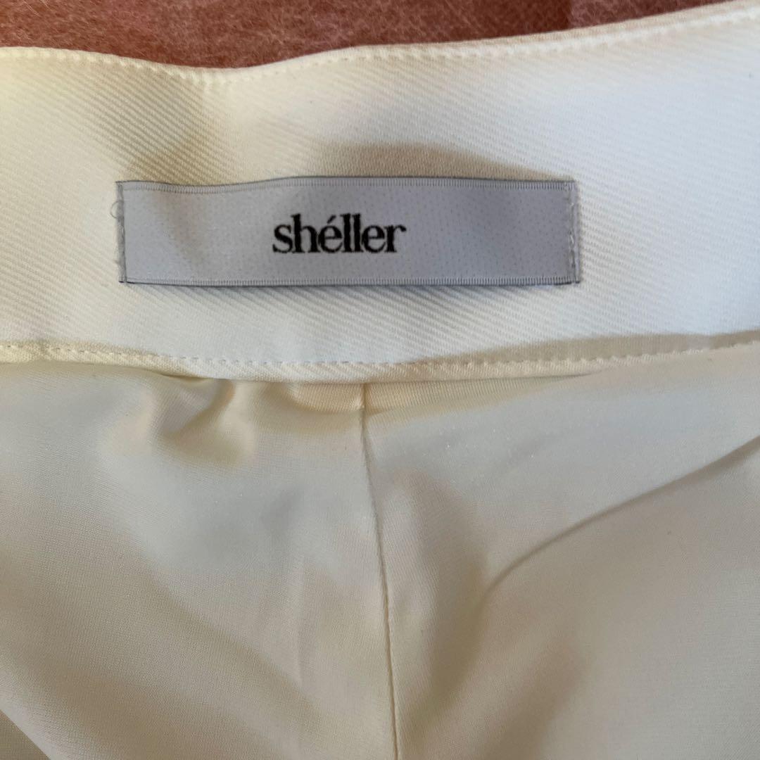 miw　sheller ホワイト プリーツショートパンツ キュロット