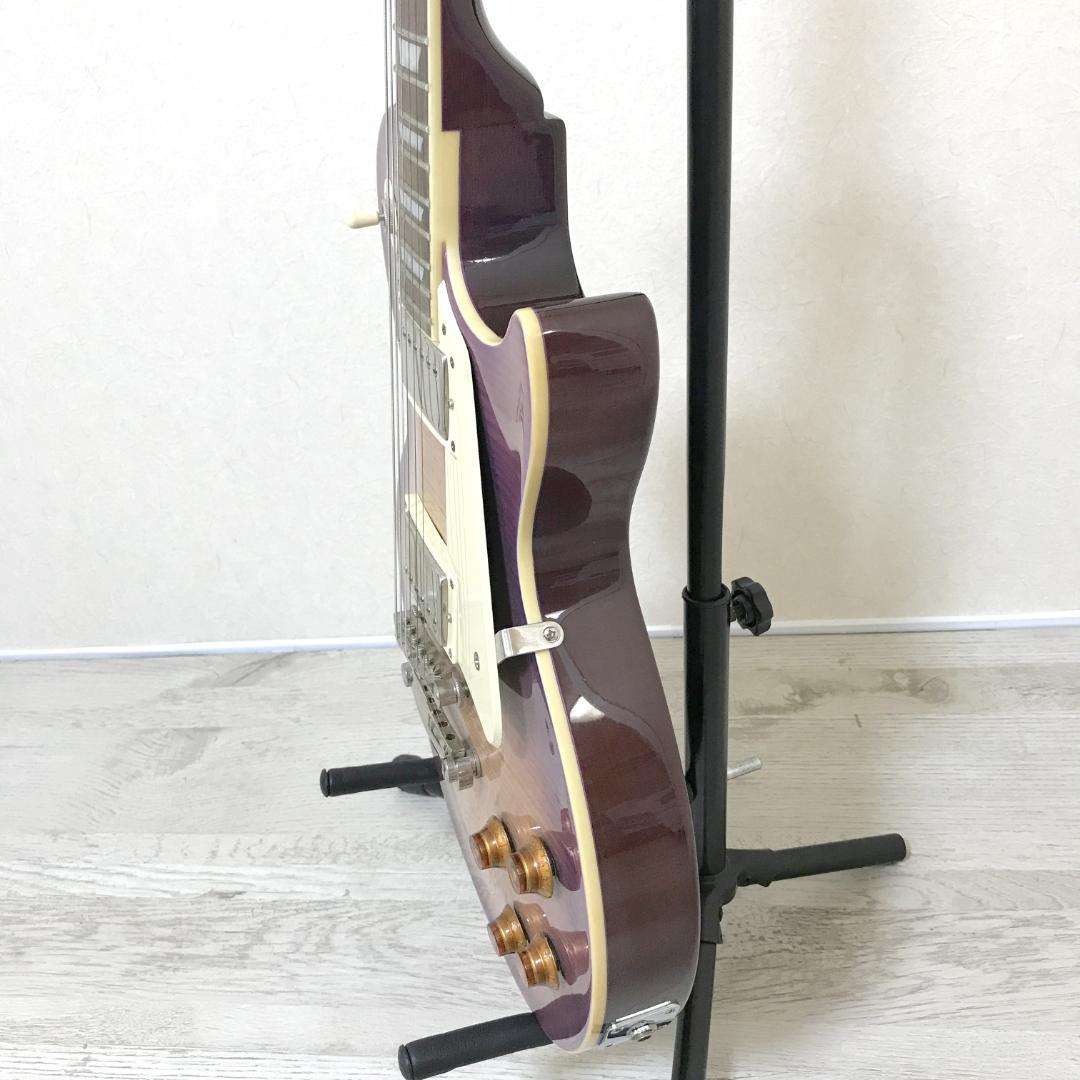 【美品】Epiphone レスポール STANDARD PRO エレキギター 紫