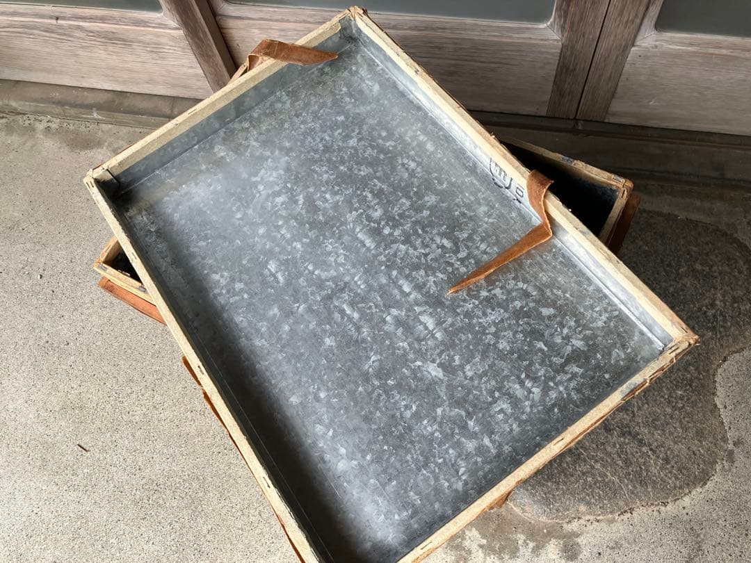 まいまい 木製 茶箱 2個セット　昭和レトロ【お値下げしました】