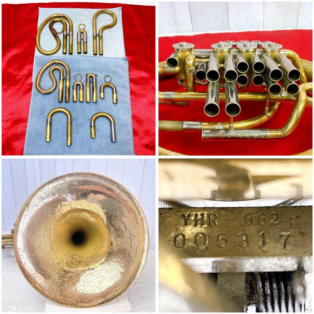 YAMAHA ヤマハ YHR-662 フルダブルホルン マウスピース付き