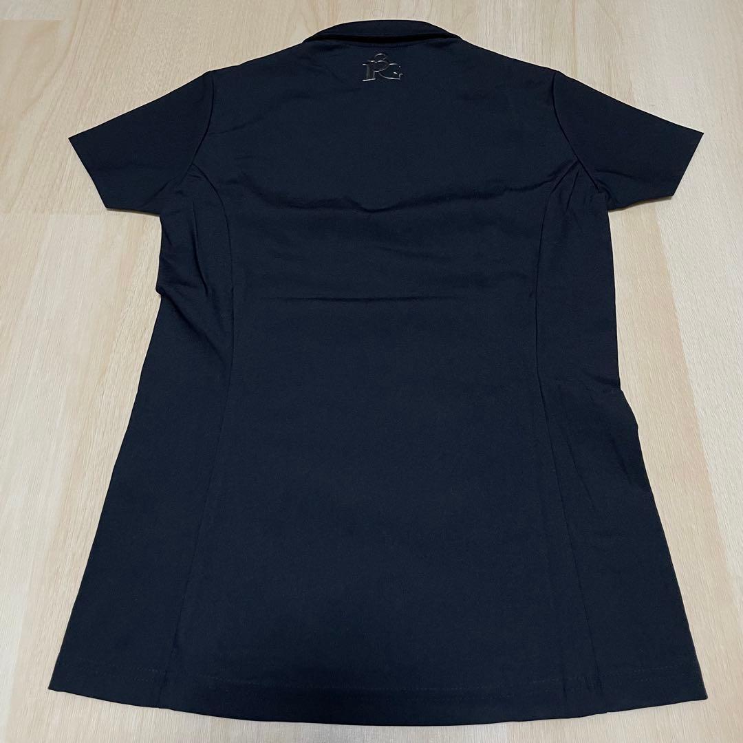 【WMNS: Sサイズ】1PIU1UGUALE3 シャツ　サイドロゴ　ブラック