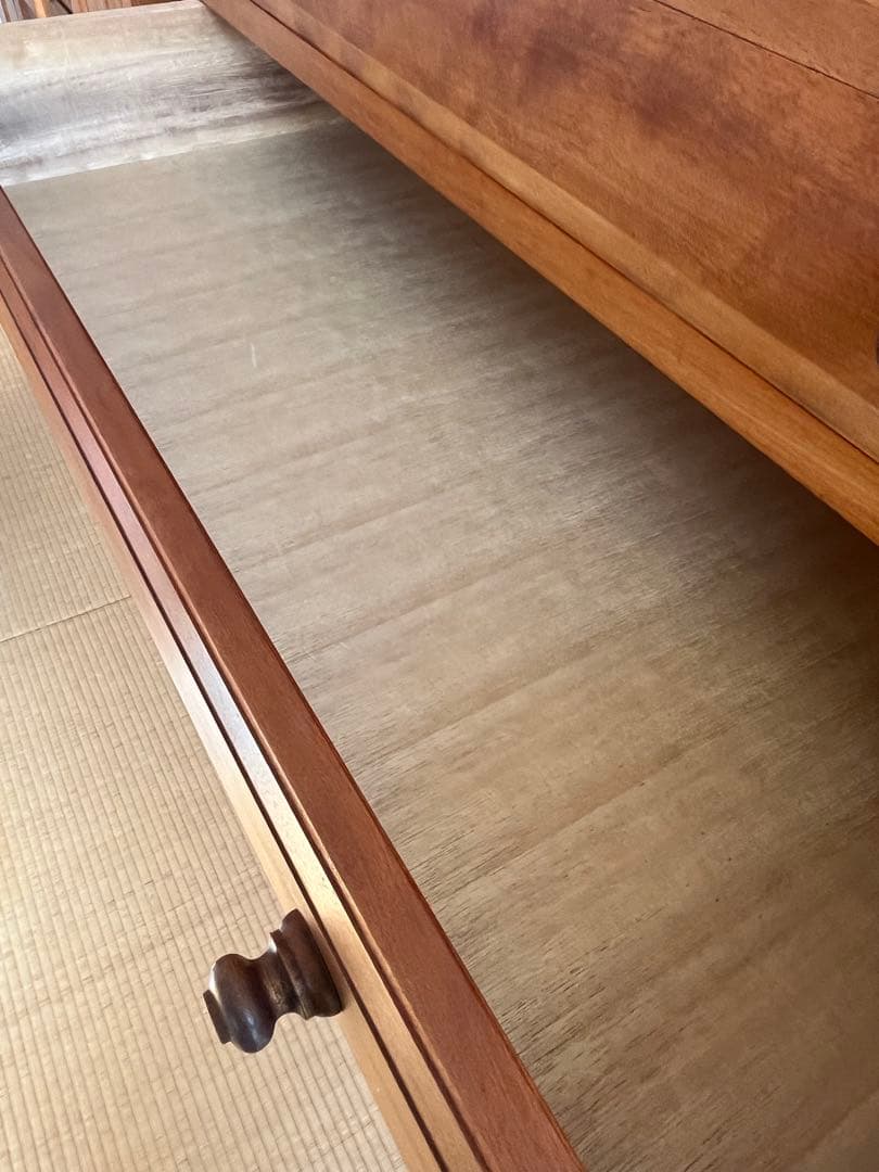 松本民藝系九州民藝家具　昇箪笥 みずめ桜無垢　三方桐無垢