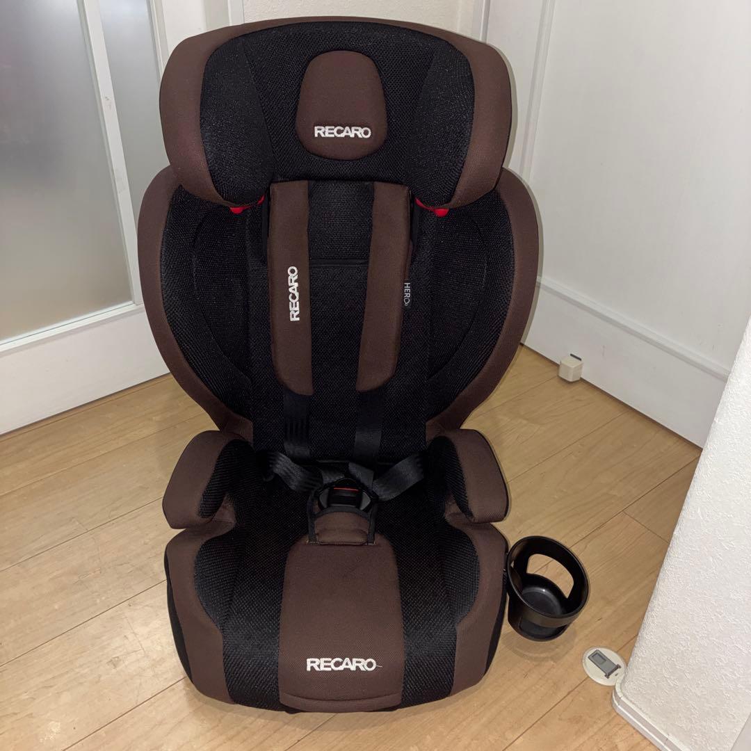 美品　RECARO チャイルドシート ブラウン　上位機種　HERO搭載機種