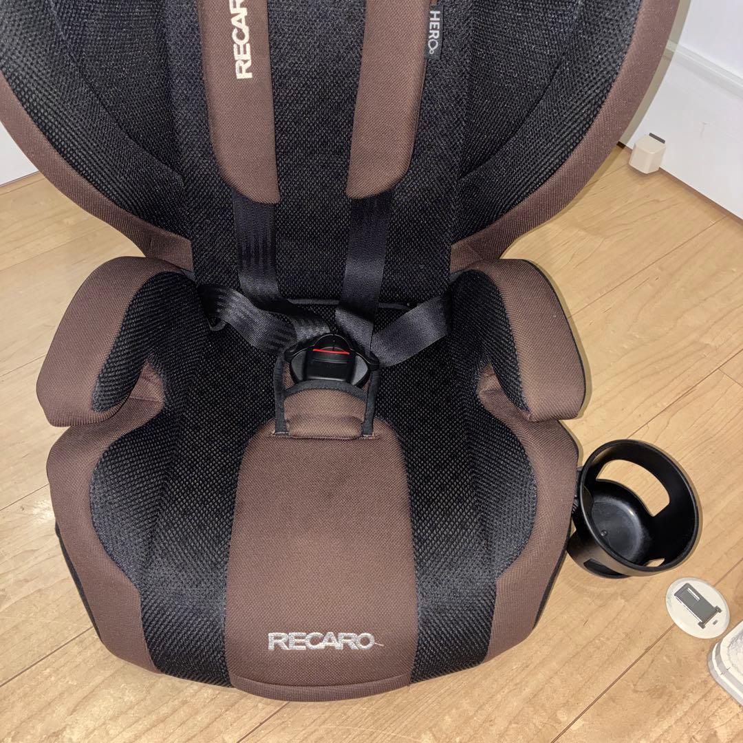 美品　RECARO チャイルドシート ブラウン　上位機種　HERO搭載機種