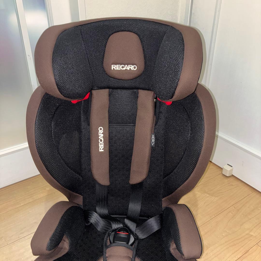 美品　RECARO チャイルドシート ブラウン　上位機種　HERO搭載機種