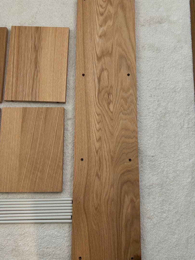 無印良品　スタッキングシェルフ・追加３段・オーク材