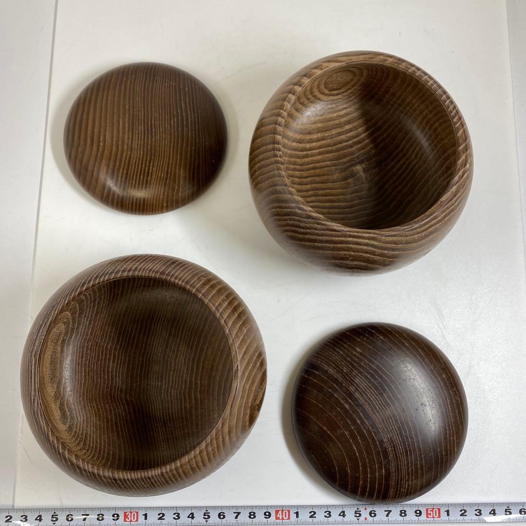 日向産碁石　本那智黒碁石　921g(白)1040g(黒) 東な7-0311①