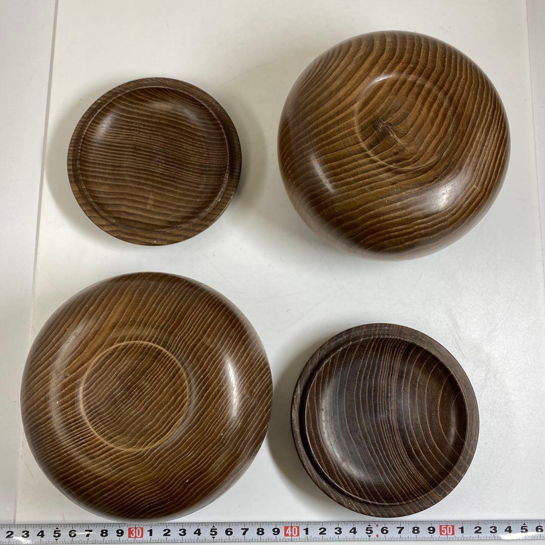 日向産碁石　本那智黒碁石　921g(白)1040g(黒) 東な7-0311①