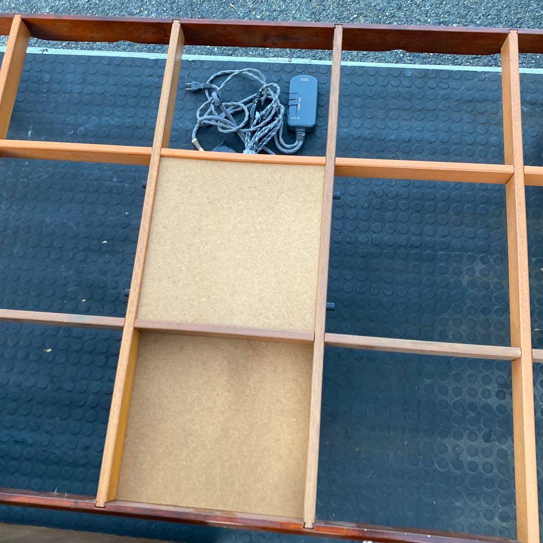 引き取りも歓迎家具調こたつ　長方形　木製こたつテーブル ダークブラウン座卓家具調