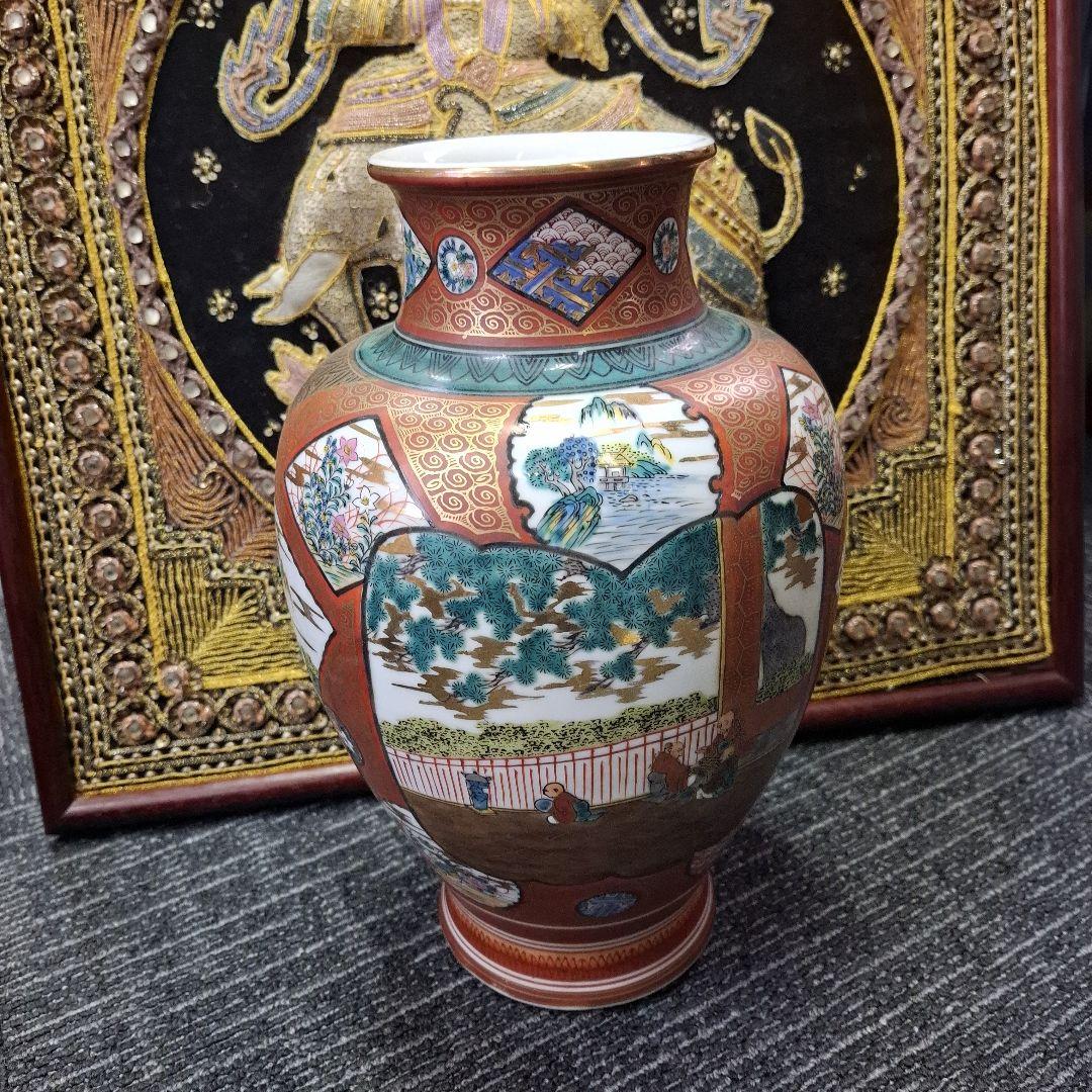 九谷焼金襴手大花瓶