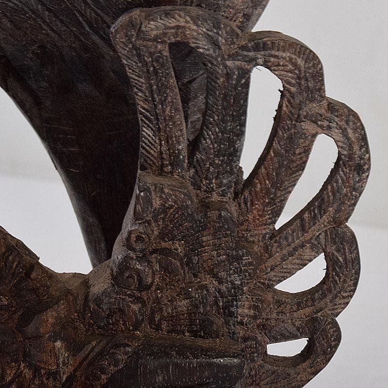 バリ島　インドネシア　木彫　ガルーダ像　置物　N　8580