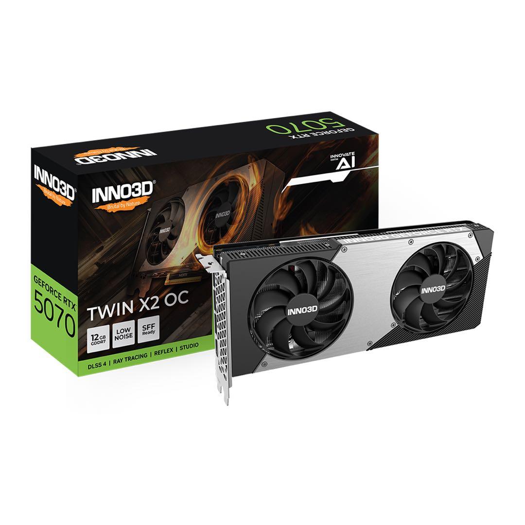 グラフィックボード・グラボ・ビデオカード INNO3D GeForce RTX 5070 TWIN X2