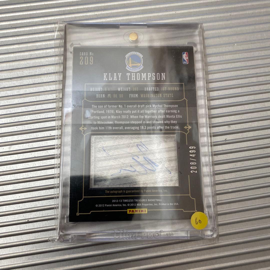 NBAカード　クレイトンプソン　直筆サイン　499枚限定