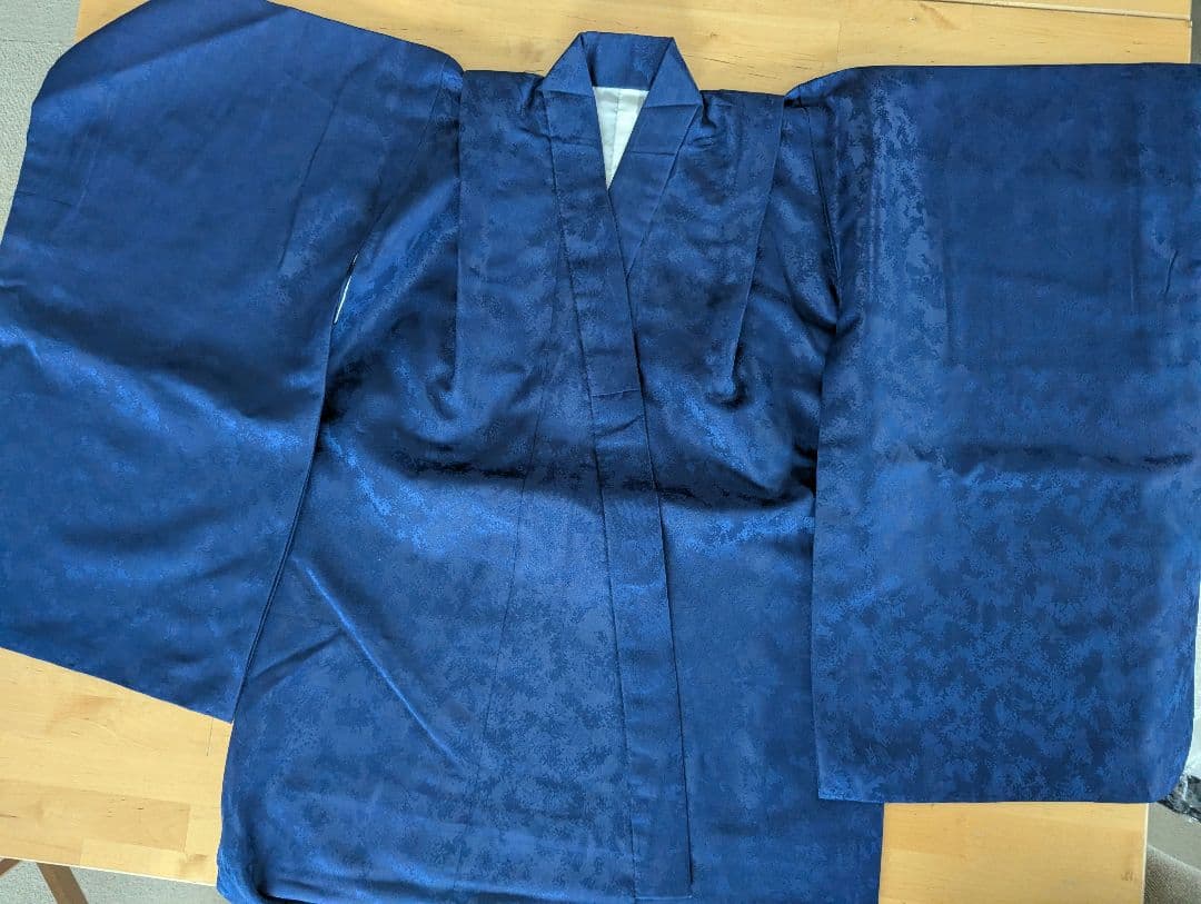 七五三 男の子 5歳 KYOETSU 着物 紺色 鷹太鼓の羽織と帯セット