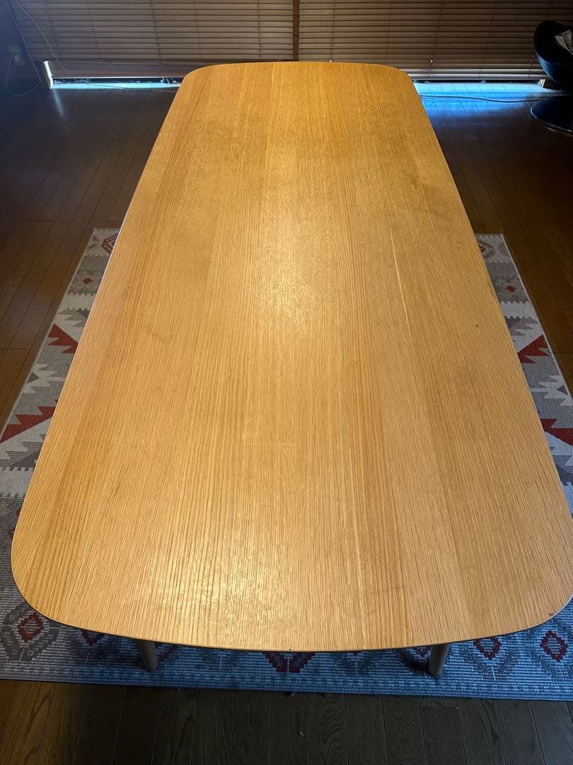 ★★無印良品　ブナ材　ダイニングテーブル　丸脚220cm MUJI　良品計画