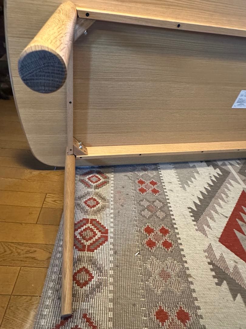 ★★無印良品　ブナ材　ダイニングテーブル　丸脚220cm MUJI　良品計画