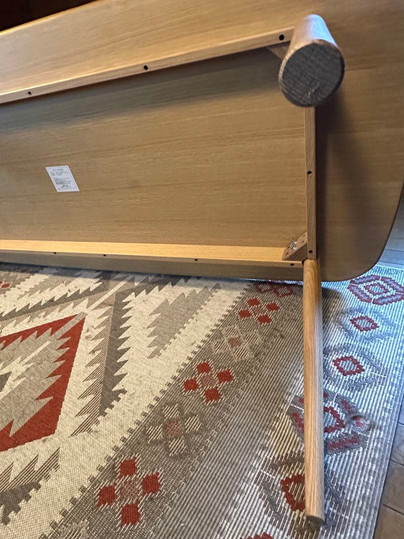 ★★無印良品　ブナ材　ダイニングテーブル　丸脚220cm MUJI　良品計画