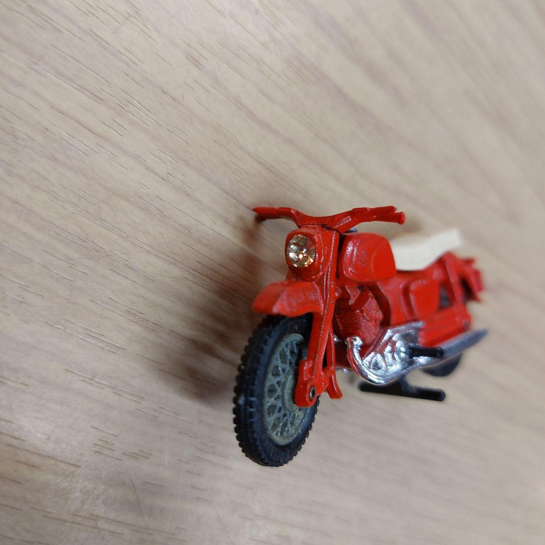 ホンダベンリー 赤いミニバイクとSHELLガソリンスタンドセット 傷 汚れあり