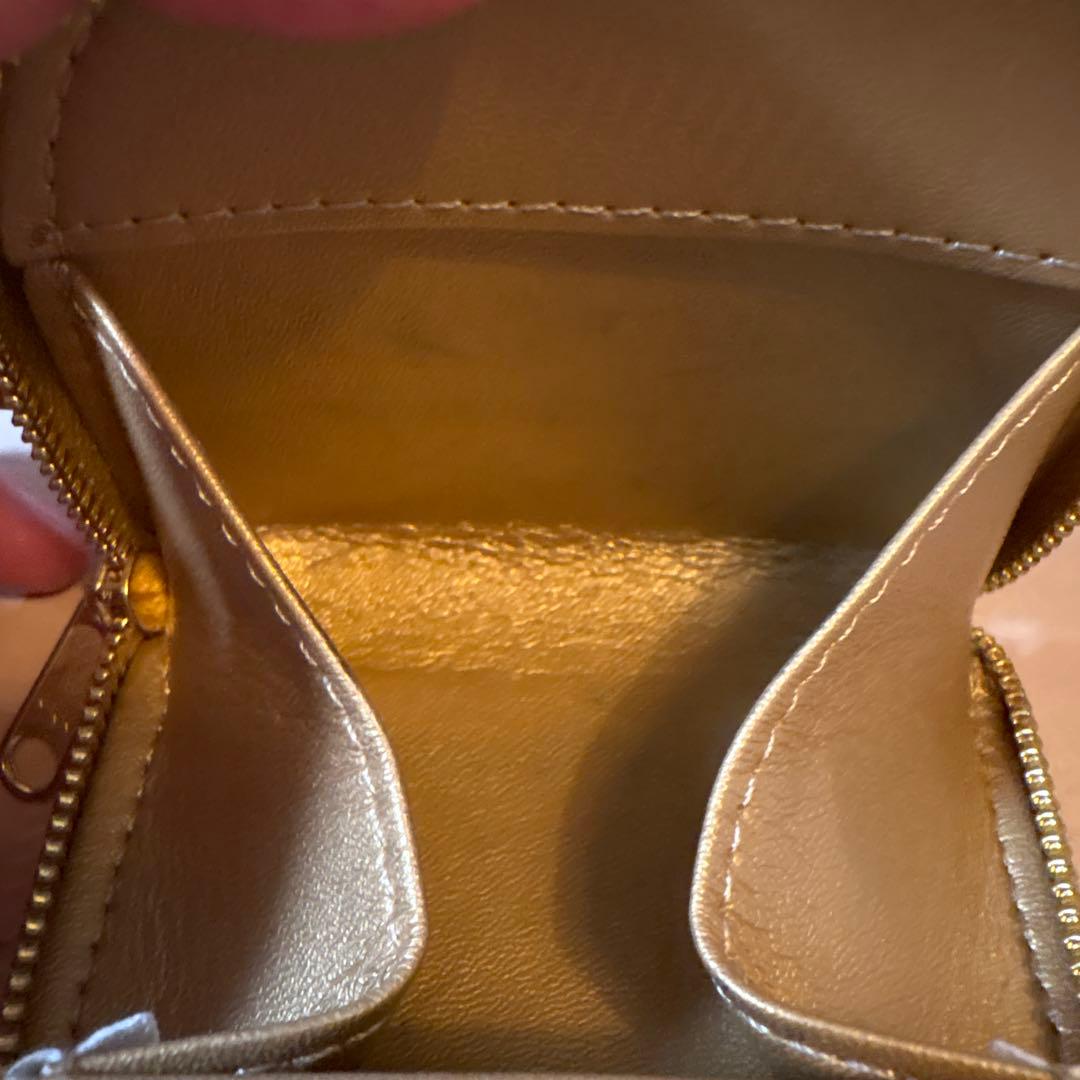 皇居 財布 小銭ケース 金色 ゴールド 箱付き