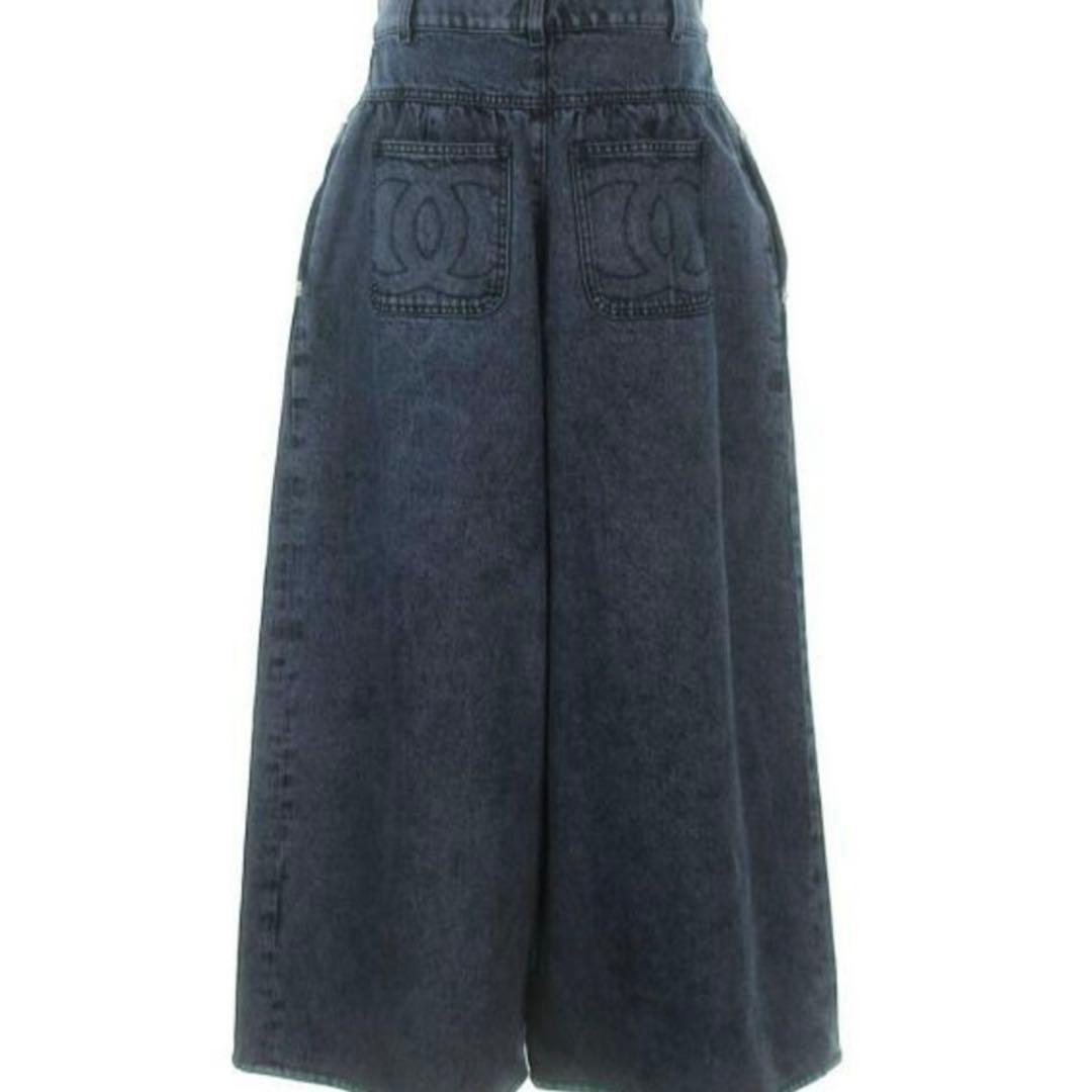 CHANEL デニムワイドパンツ