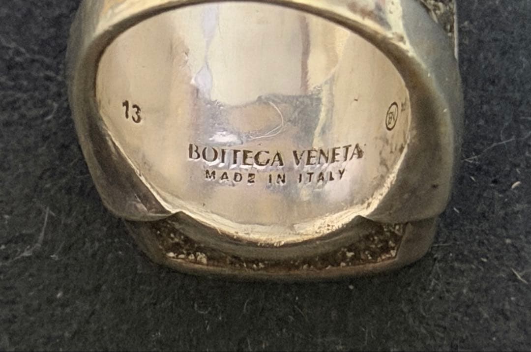ボッテガ シルバー 925 アンティーク リング シグネット 印台 古着