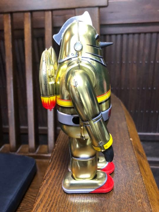 【新品・未使用】鉄人28号NO1 大阪ブリキ 10周年記念版 ゴールド