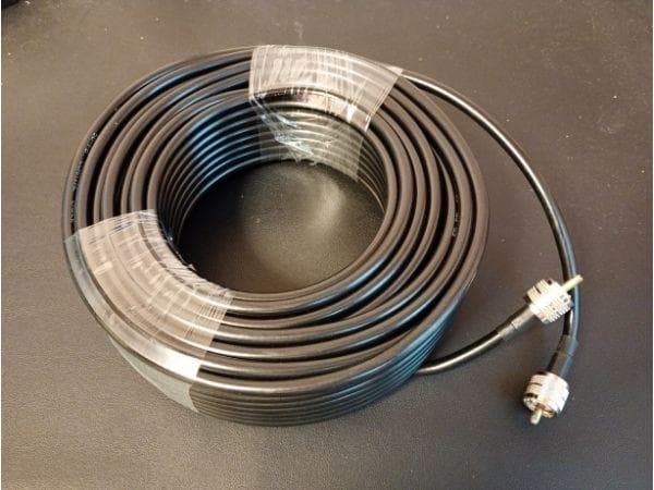 同軸ケーブル 5DFB 30m 両端 ＭP アマチュア 無線 FBケーブル