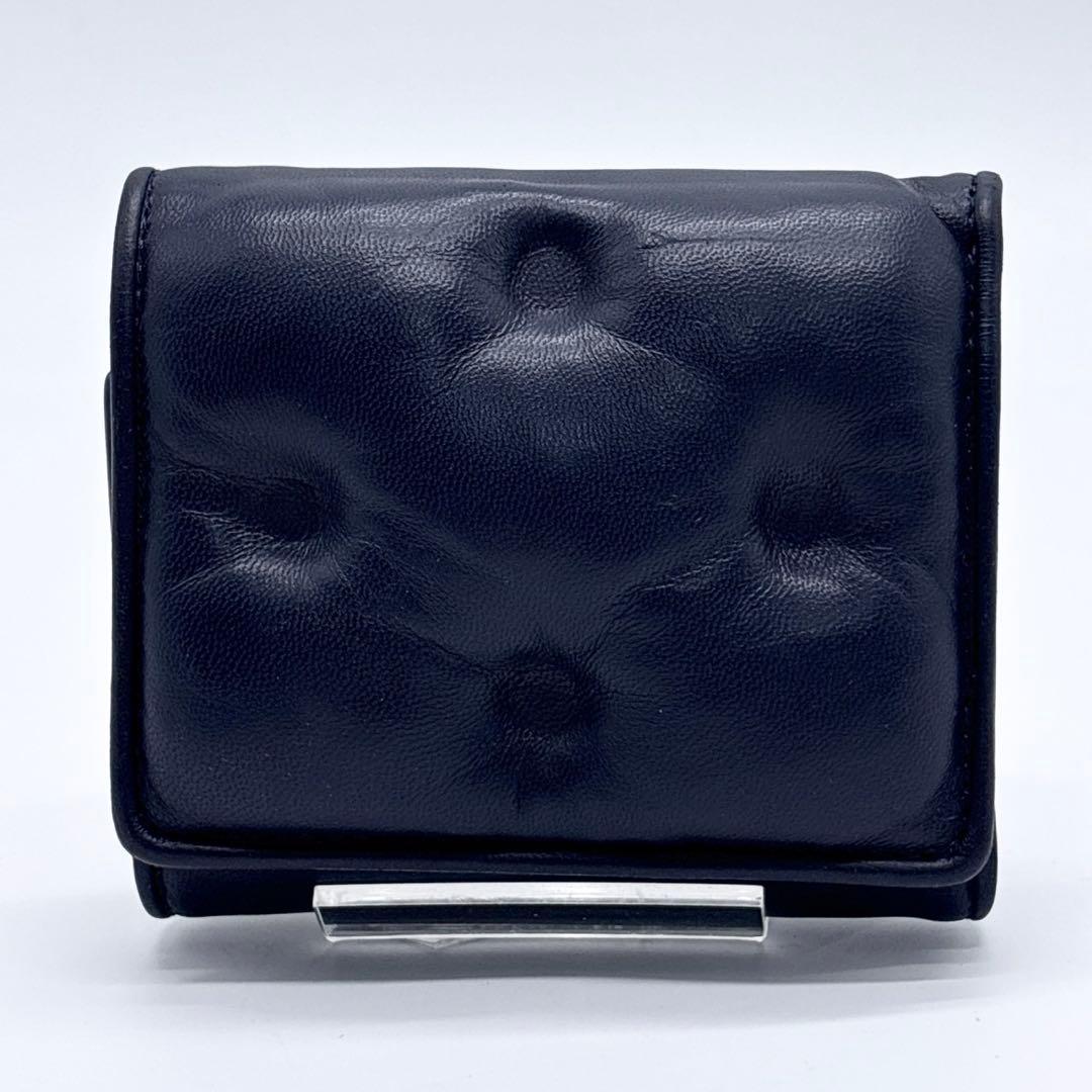 激レア✨ メゾンマルジェラ　三つ折り財布 グラムスラム　ネイビー 紺色