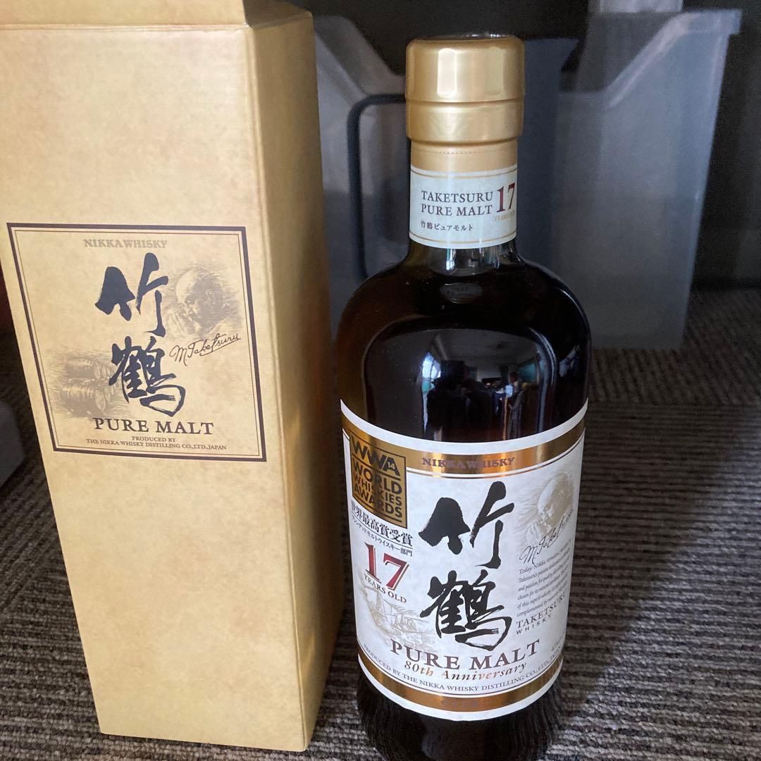未開封　竹鶴 17年 ピュアモルト 700ml 80周年記念