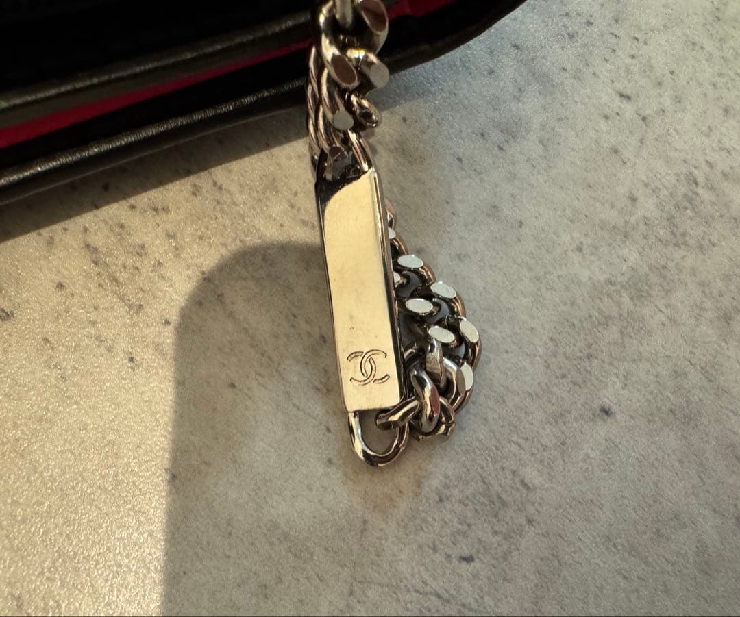 年末セール CHANEL 二つ折り財布 カンボンライン ココマーク ミニ財布 箱