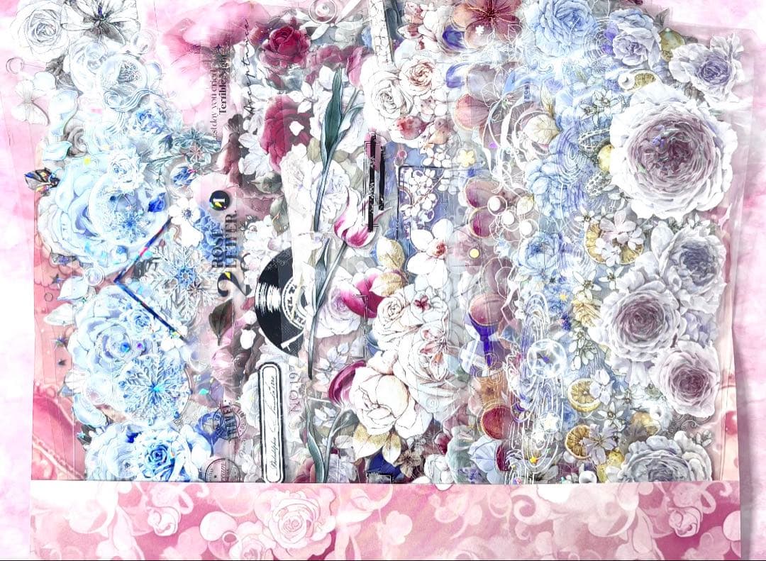 40枚セット 海外PETマステ切り売りセット お花 フラワー　40-L-ア