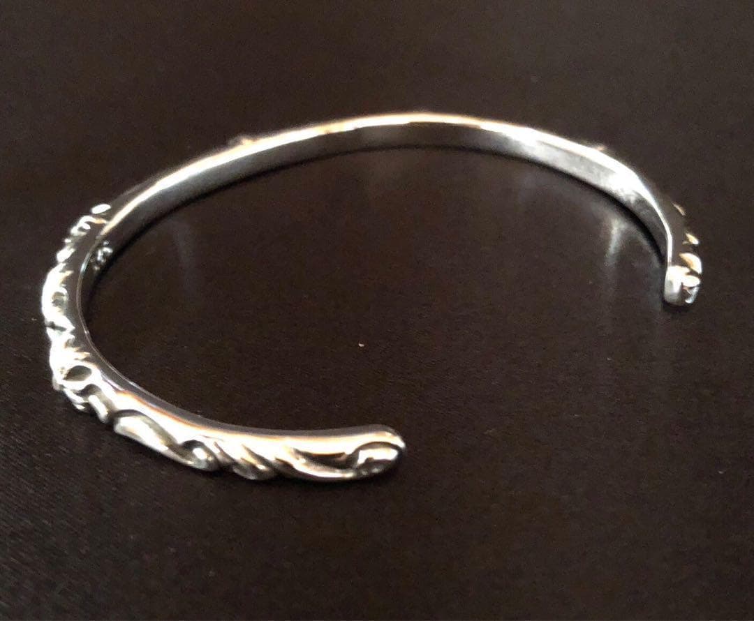 シルバー925 バングル　クロス　プラス　⑥ 7455