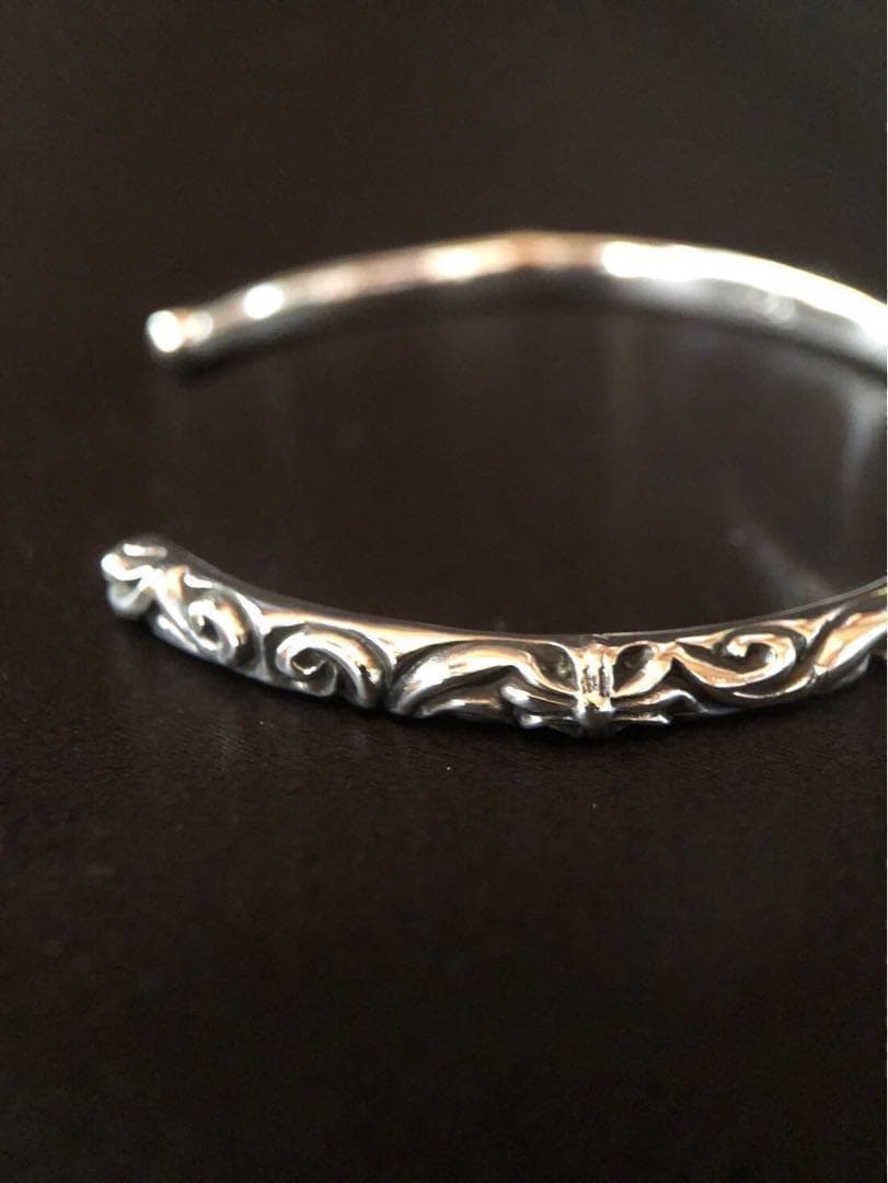 シルバー925 バングル　クロス　プラス　⑥ 7455