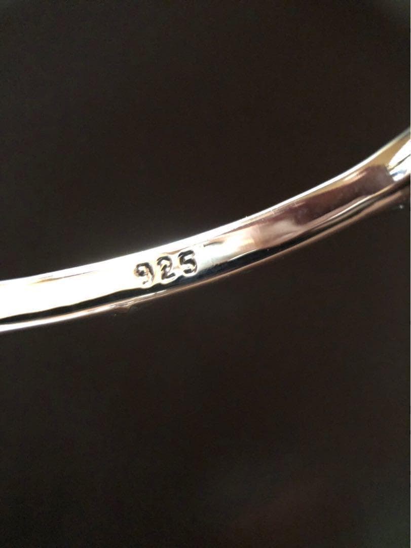 シルバー925 バングル　クロス　プラス　⑥ 7455