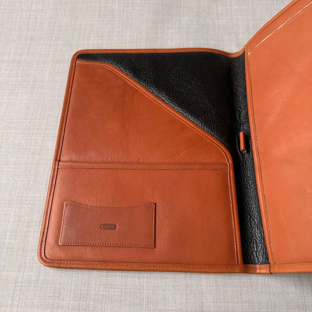 COACH コーチ レザー ドキュメントケース ブラウン