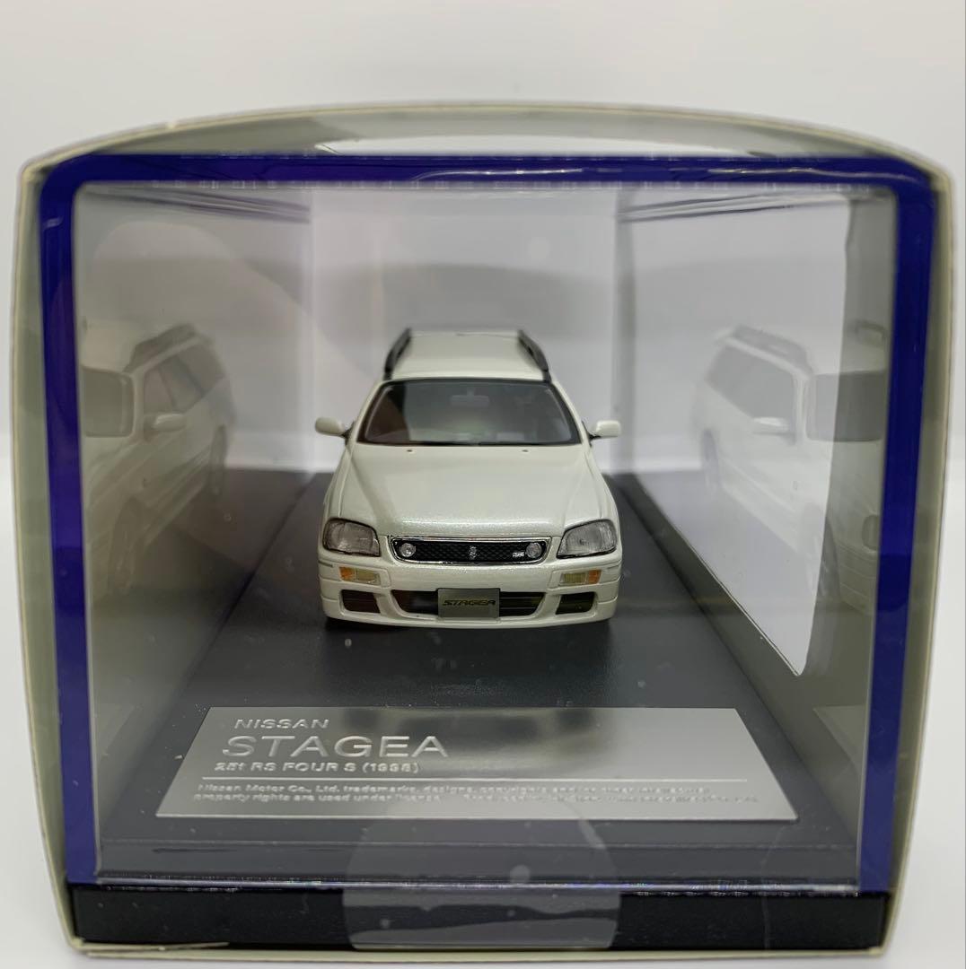 1/43 NISSAN STAGEA 25t RS FOUR S ホワイトパール