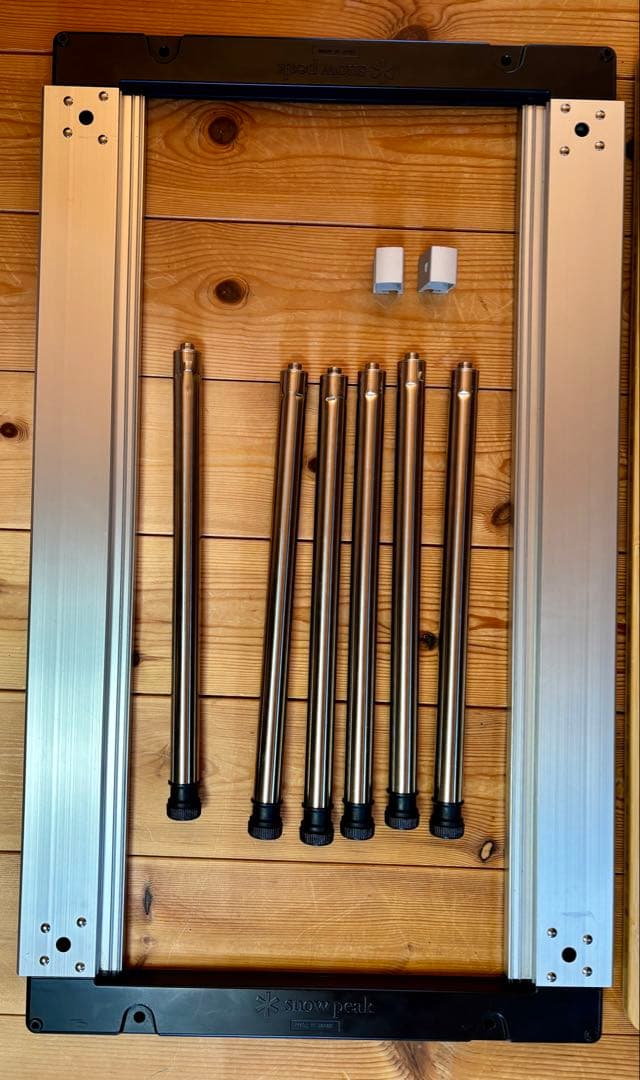 スノーピークIGTフレームアイアンテーブル + マルチファンクションテーブル竹