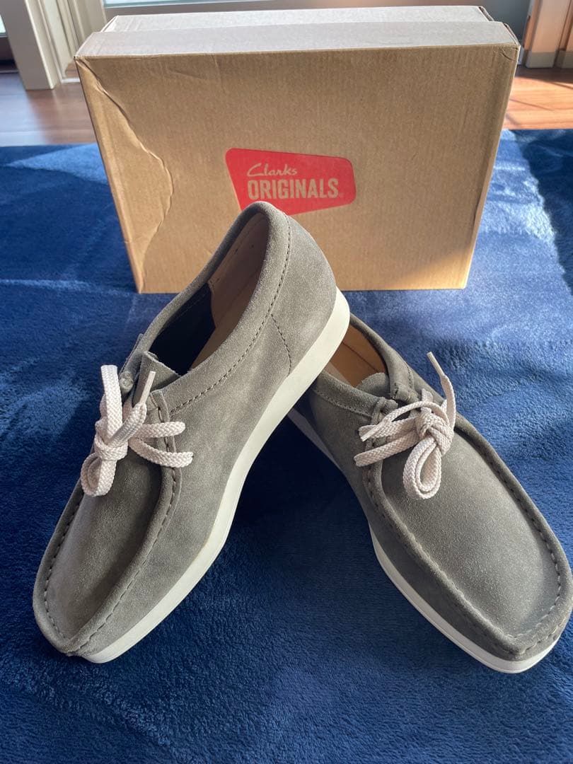 【未使用】クラークス ワラビー エアリアル グリーン スエード UK6 1/2