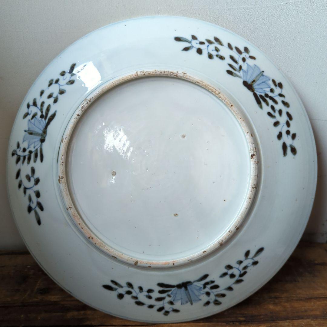 【ヘタウマ】金魚【古伊万里】大皿【色絵】