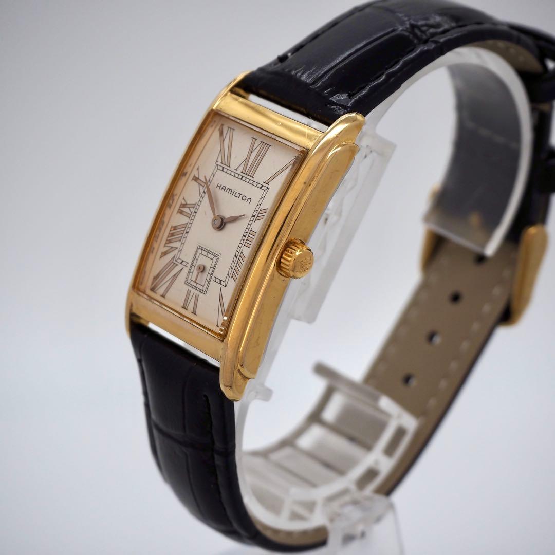 専用42 稼働 ハミルトン　時計　6268 アードモア 新品バンド スクエア