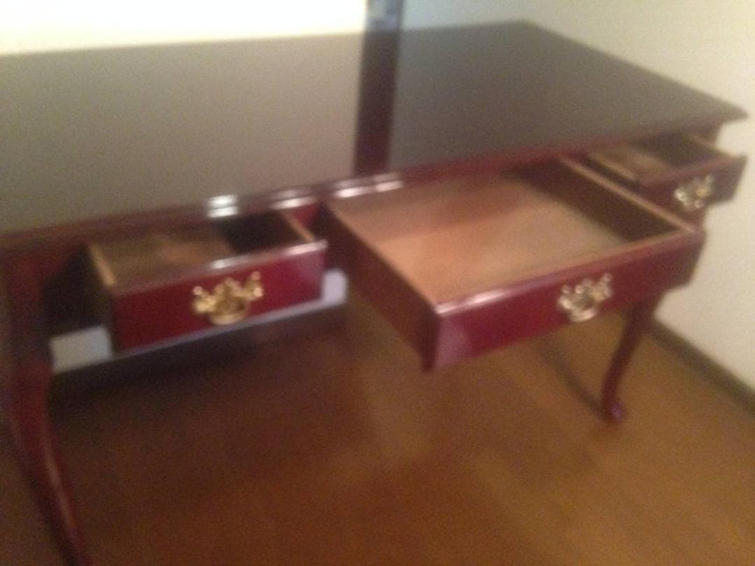 ソフィー専用アンティーク調猫足デスク西洋っぽいイギリスっぽいテーブル