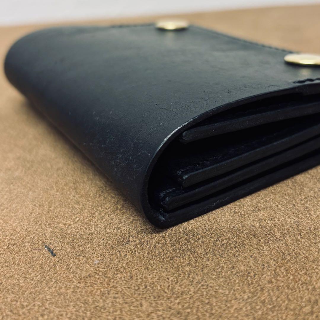 トラッカーウォレット　ミニ　黒　3層　IIPONTE