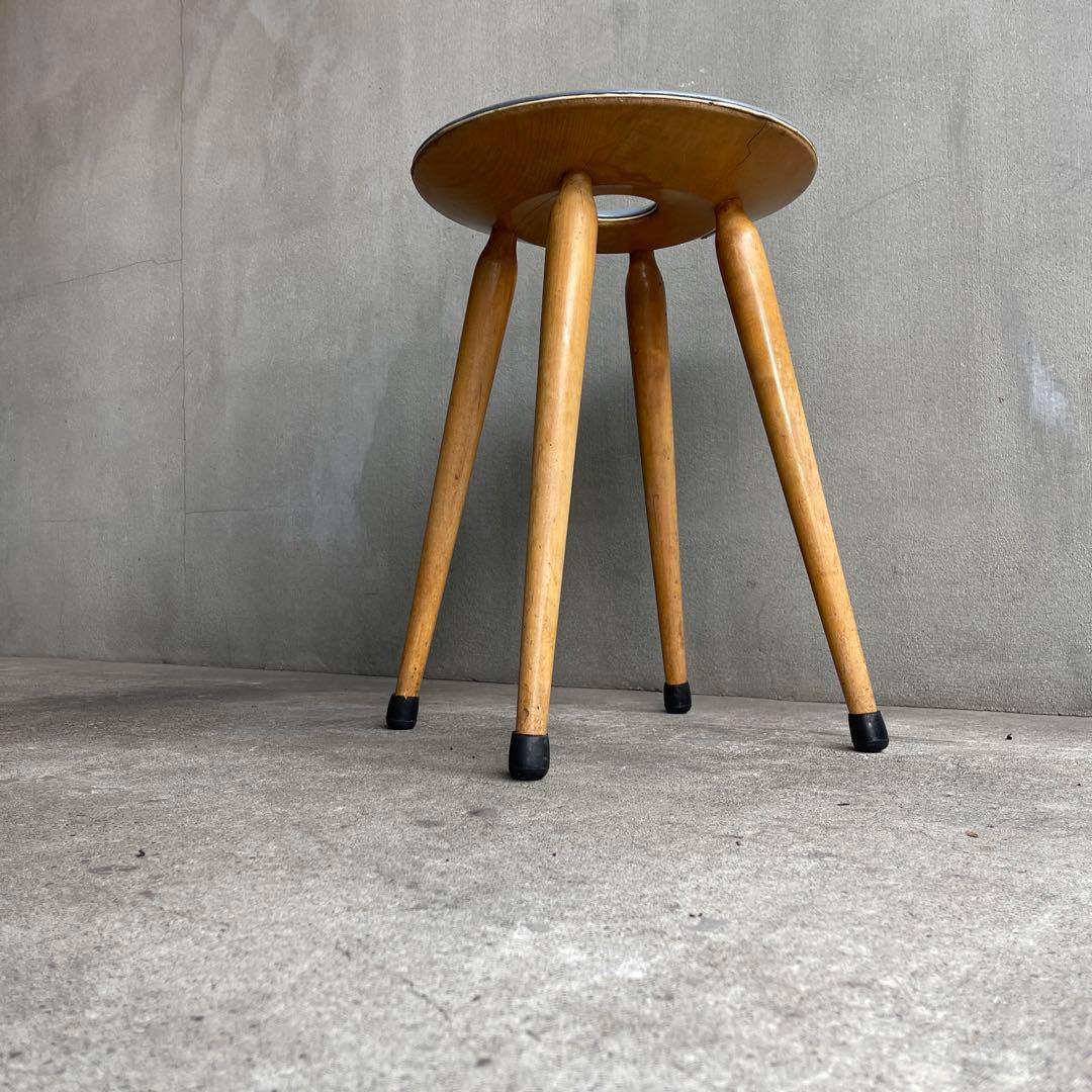 当時物 希少　オールドヴィンテージ　天童木工　リングスツール