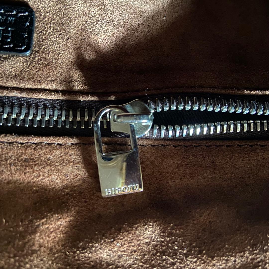 HIROFU ヒロフ ベリーナ 本革 レザー フォーマル バッグ 黒 希少