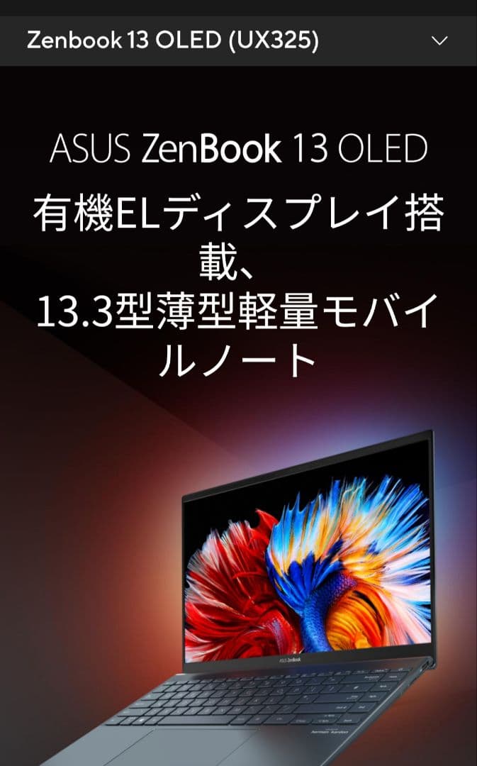ASUS ZenBook 13 Core i5 本体