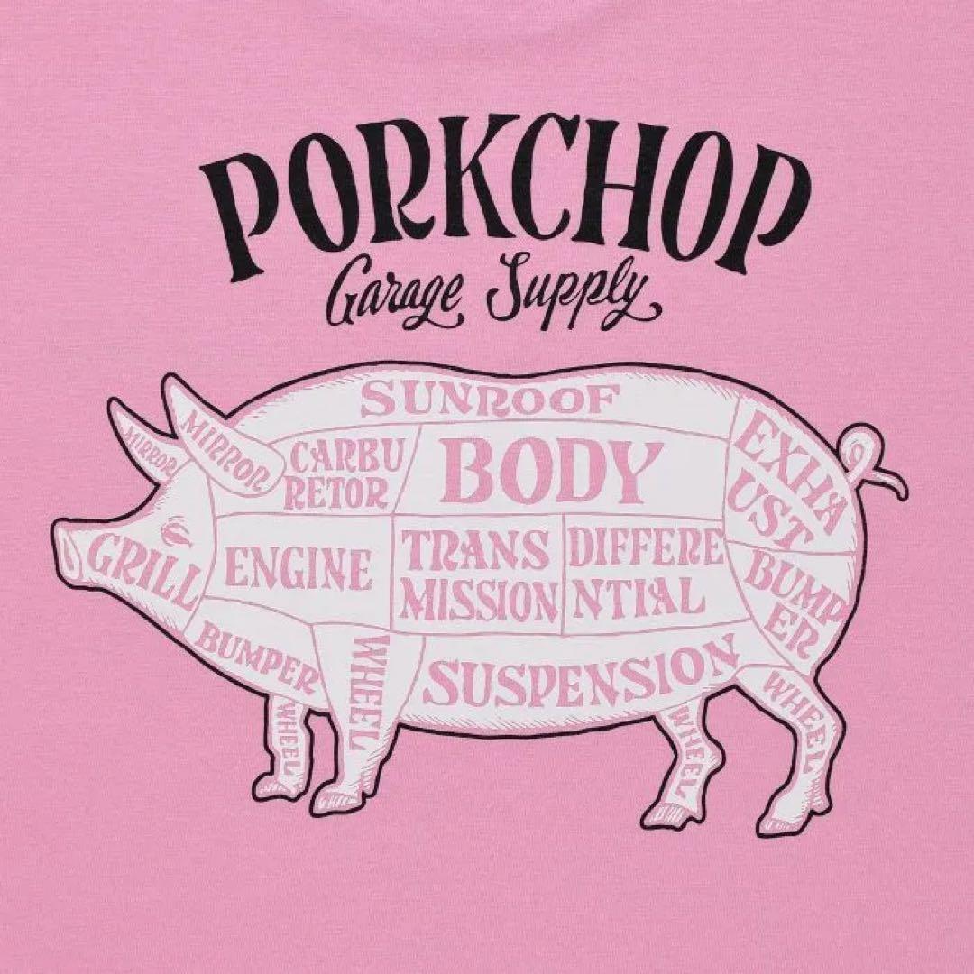 【完売品】 PORKCHOP/PORK BACK S/S TEE/ピンク