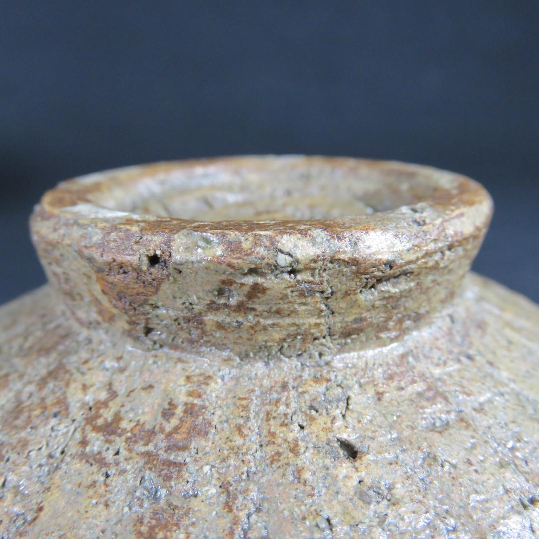 茶碗 窯傷 木箱 渦巻 無銘 抹茶碗 茶器 茶道具