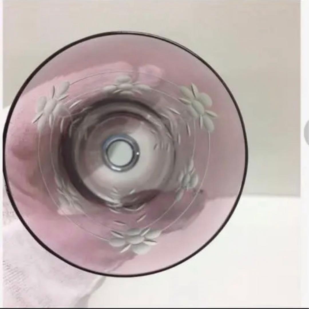 希少Belle handpaint collection高杯ワイングラス5客桐箱