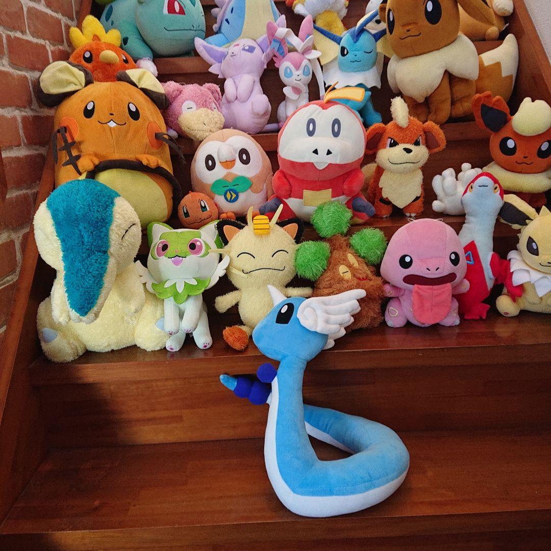 まとめてポケモンぬいぐるみ38体　Pokémonセンターほかで購入収集 でっかい